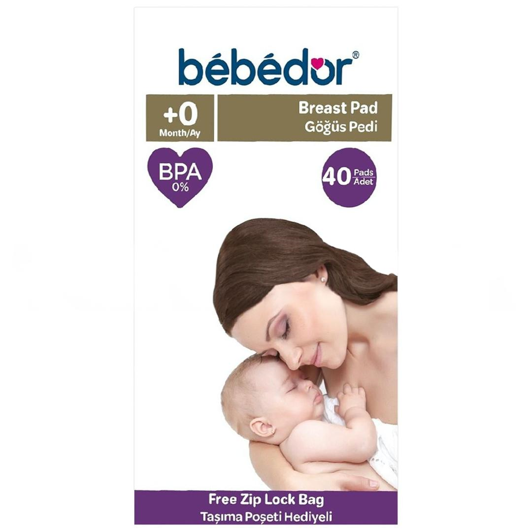 Bebedor Göğüs Pedi 40'lı + Taşıma Poşeti Hediyeli