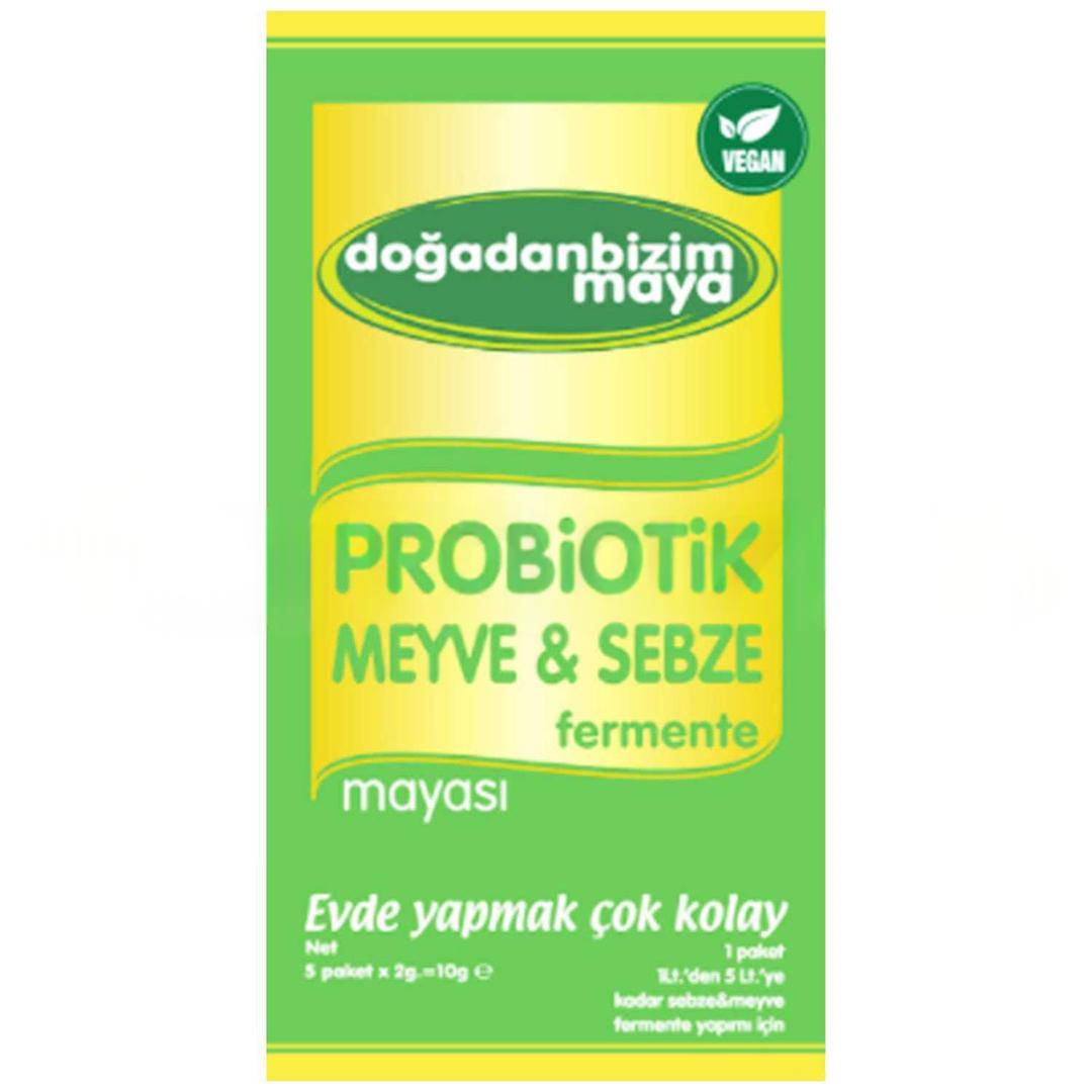 Doğadan Bizim Probiotik Meyve & Sebze Fermente Mayası 2 gr - 5'li Paket