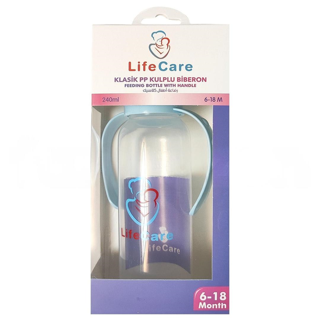 Life Care Kulplu Pp Biberon 240 ml Mavi