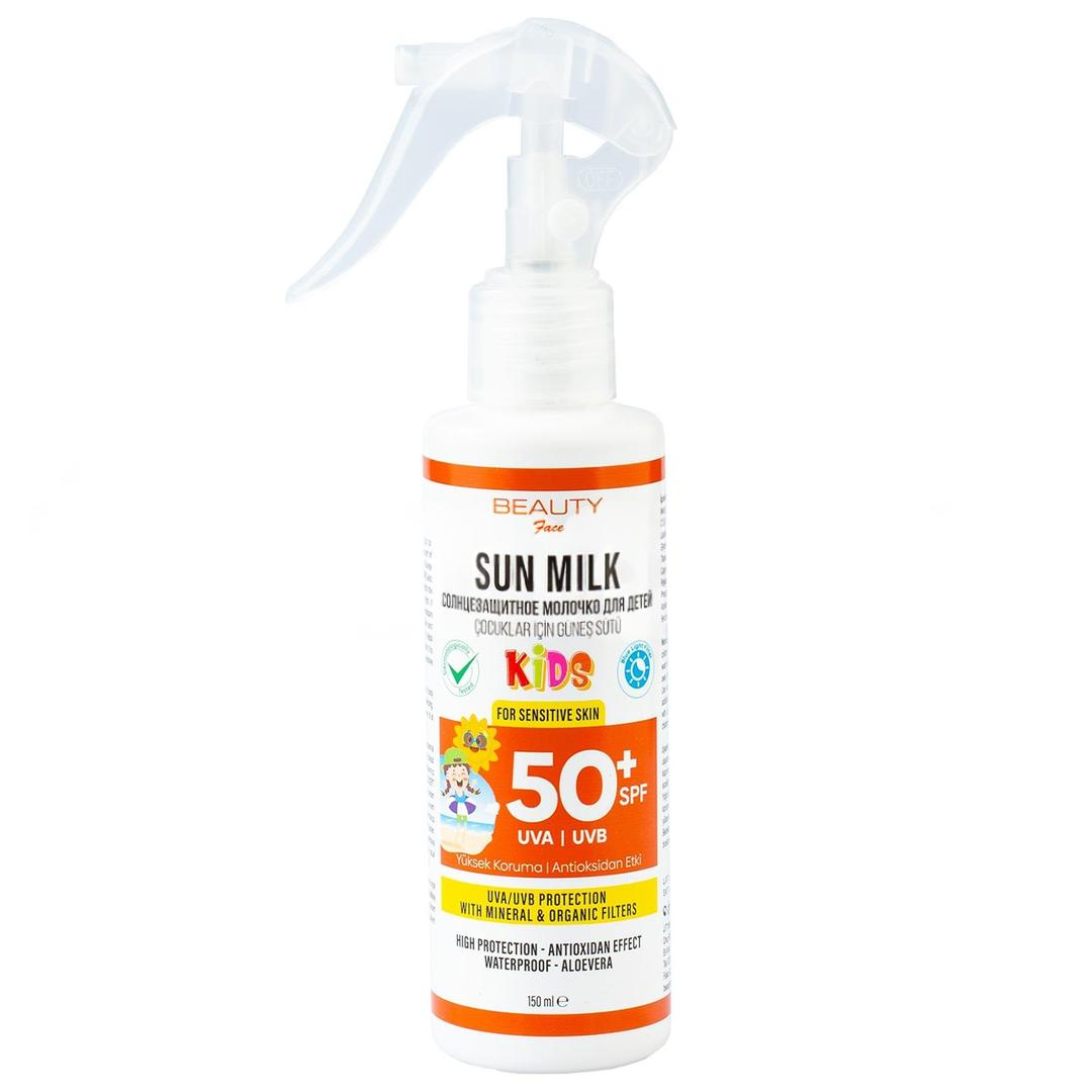 Beauty Face SPF50+ Çocuklar İçin Güneş Sütü 150 ml