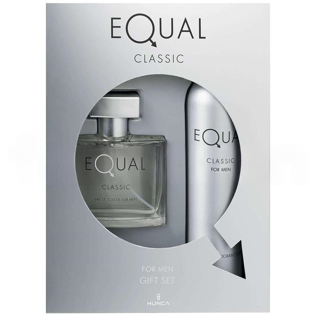 Equal Classic Gift Set For Men - EDT 75 ml + Deodorant 150 ml