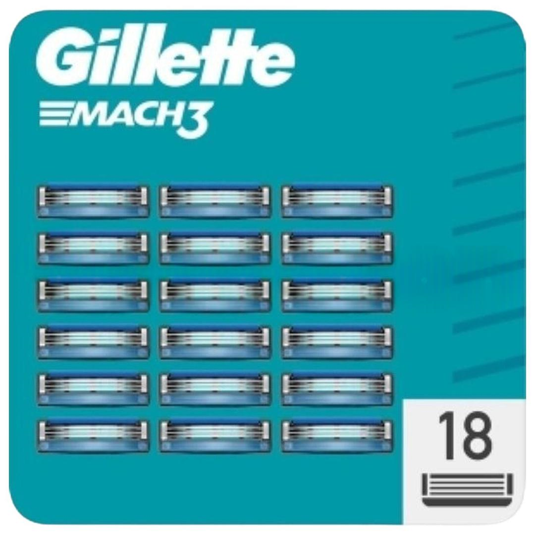 Gillette Mach3 Yedek Tıraş Bıçağı 18 Adet - Karton Paket