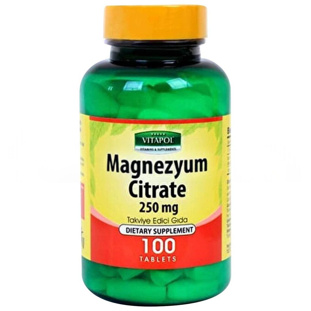 Vitapol Magnezyum Citrate 250 Mg 100 Tablet