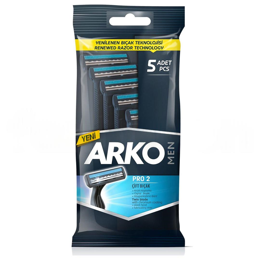 Arko Men Çift Bıçaklı Tıraş Bıçağı T2 Pro 5'li