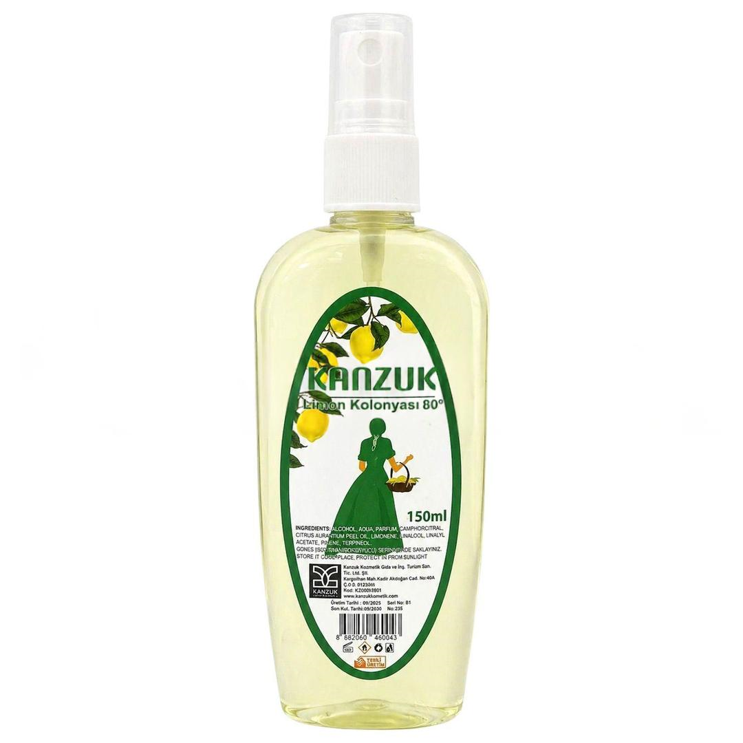 Kanzuk Limon Kolonyası Sprey 80° 150 ml