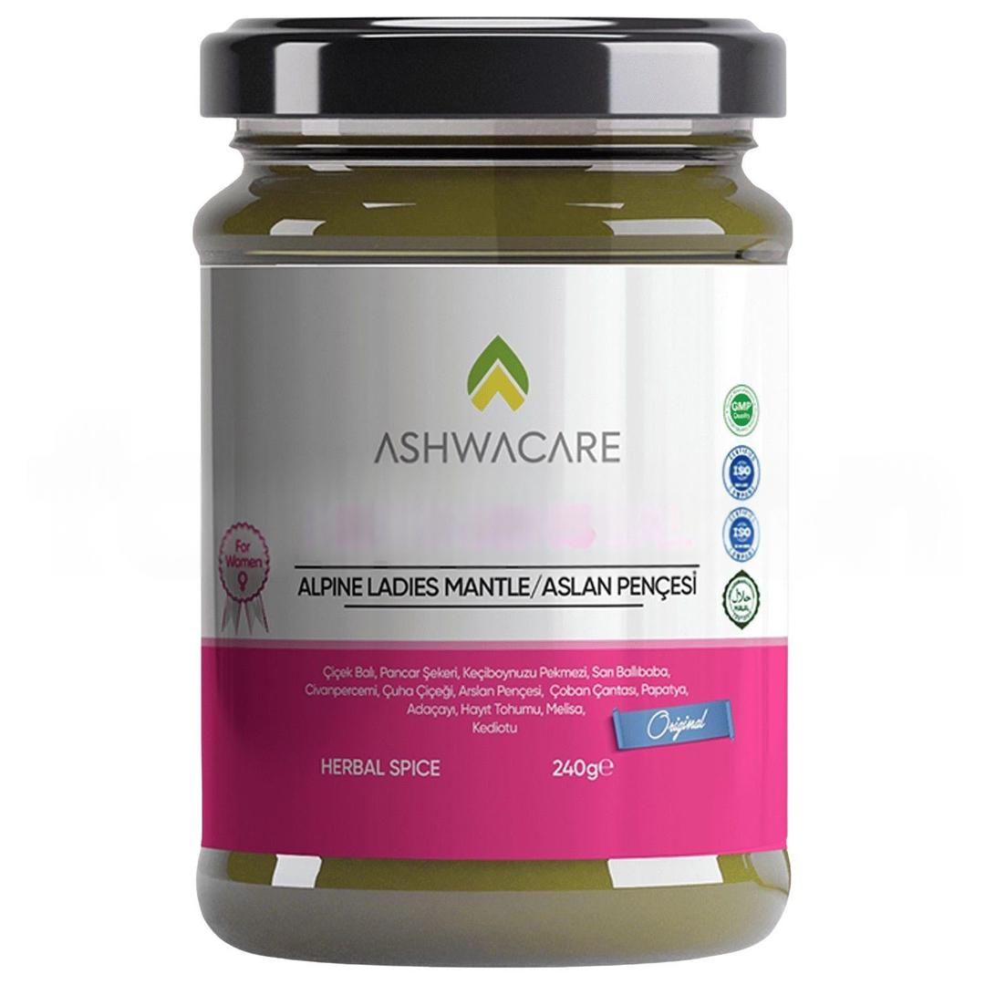Ashwacare Menosensual Alpine Ladies Mantle Aslan Pençesi İçeren Kadınlara Özel Macun 240 gr