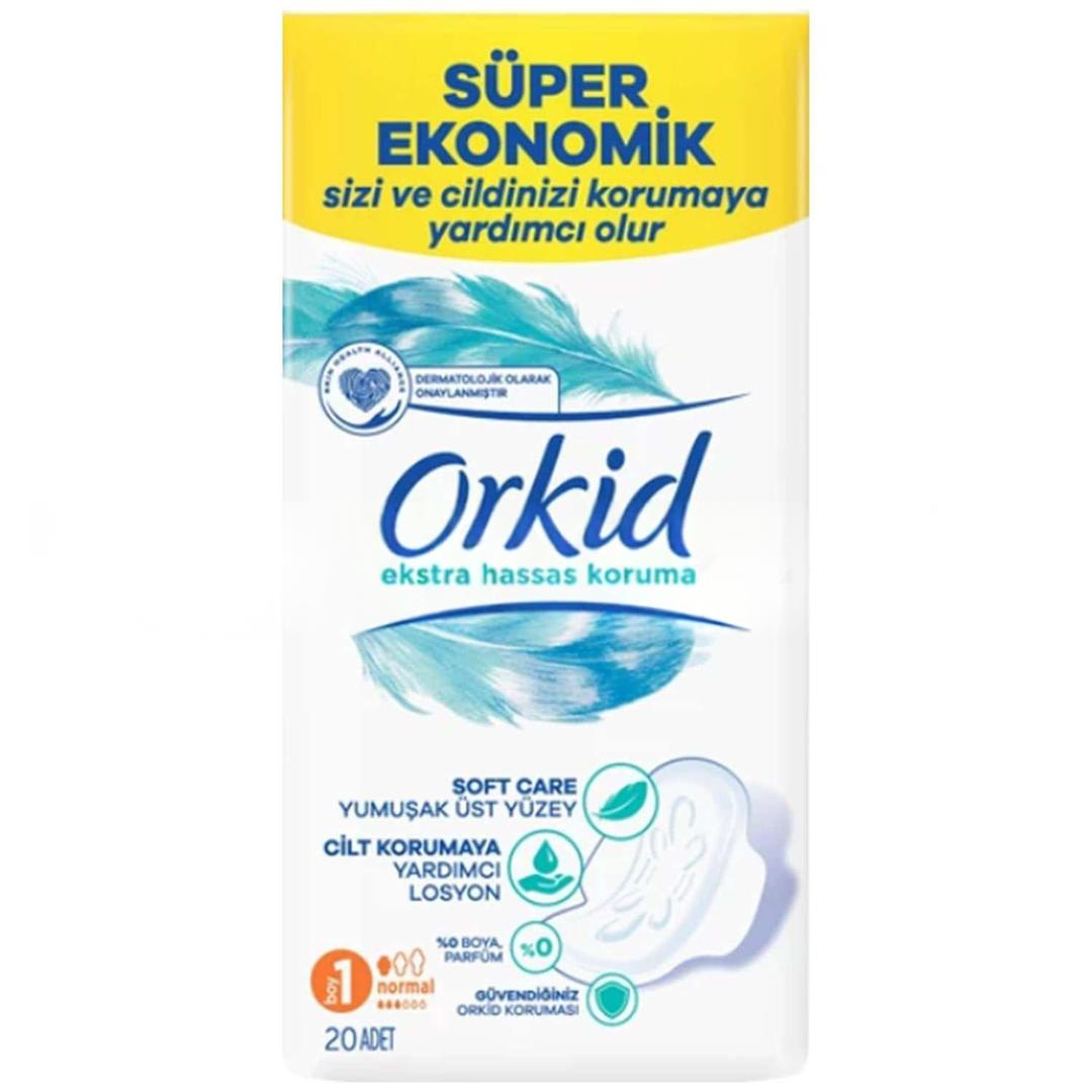 Orkid Extra Hijyenik Ped Hassas Koruma Dörtlü Normal 20'li