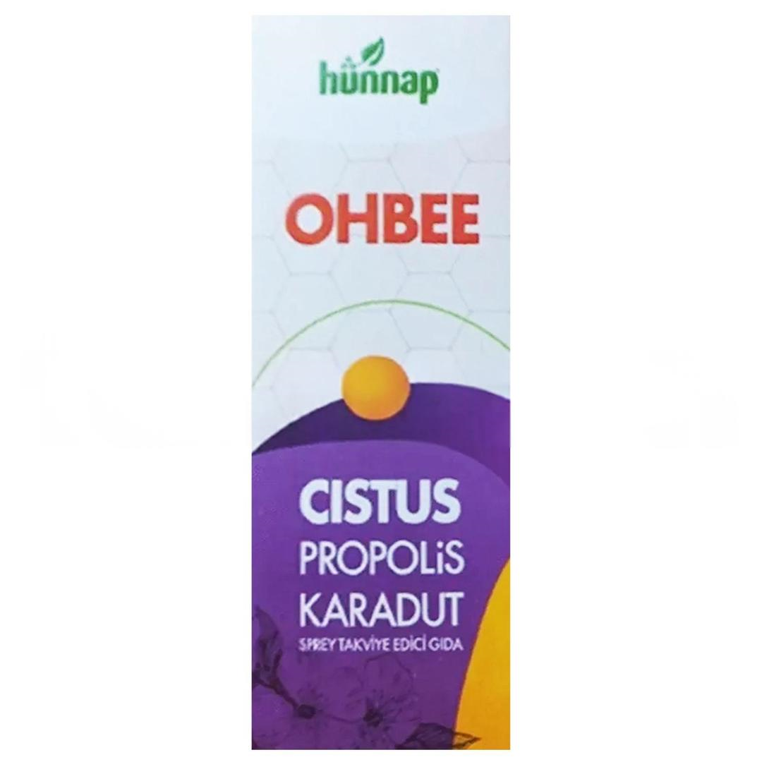 Hünnap Ohbee Cistus Propolıs Karadut Sprey 30 ml