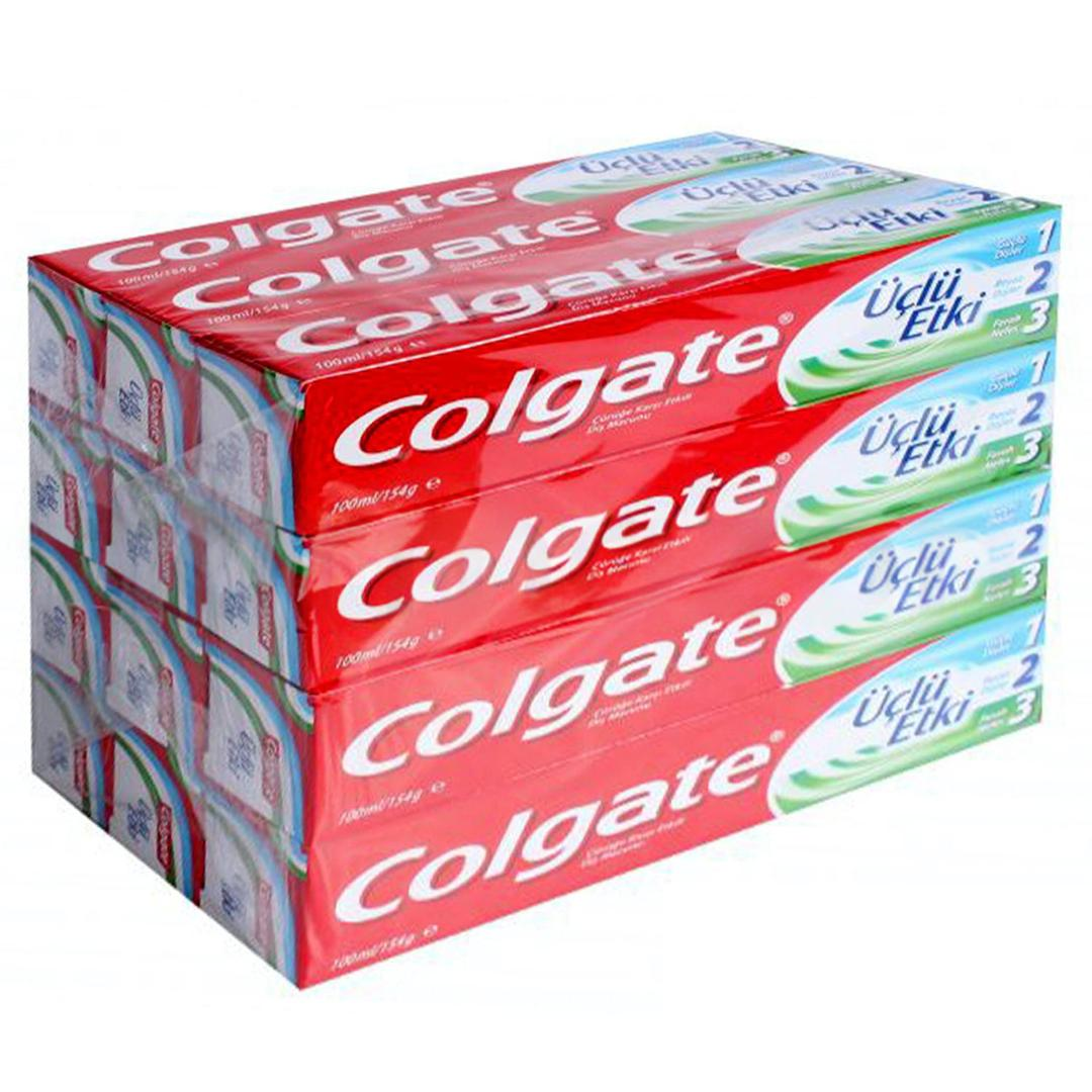 Colgate Diş Macunu Üçlü Etki 50 ml - 12'li Paket