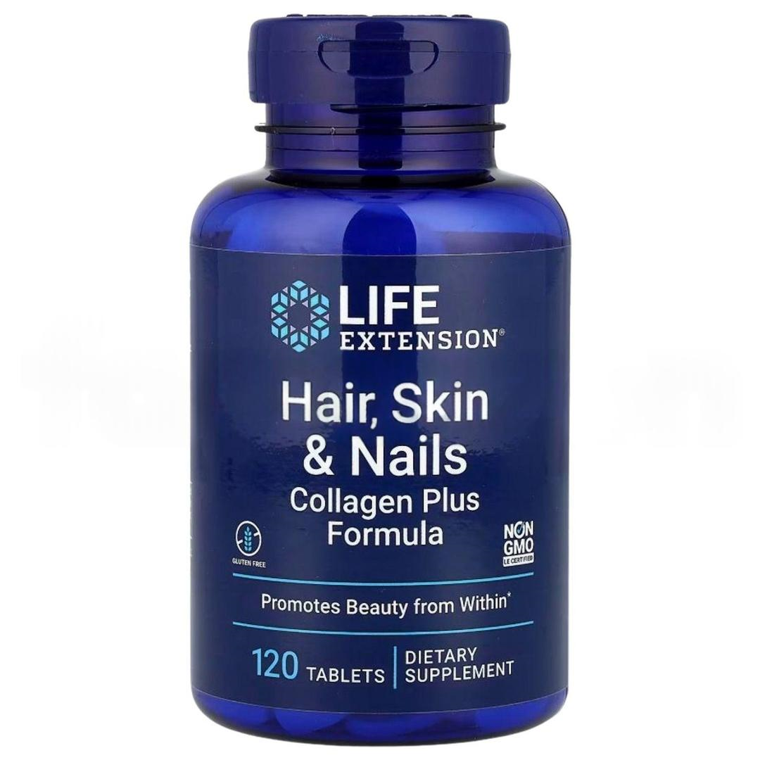 Life Extension Hair Skin & Nails Collagen Plus Formula 120 Tablet - İthal