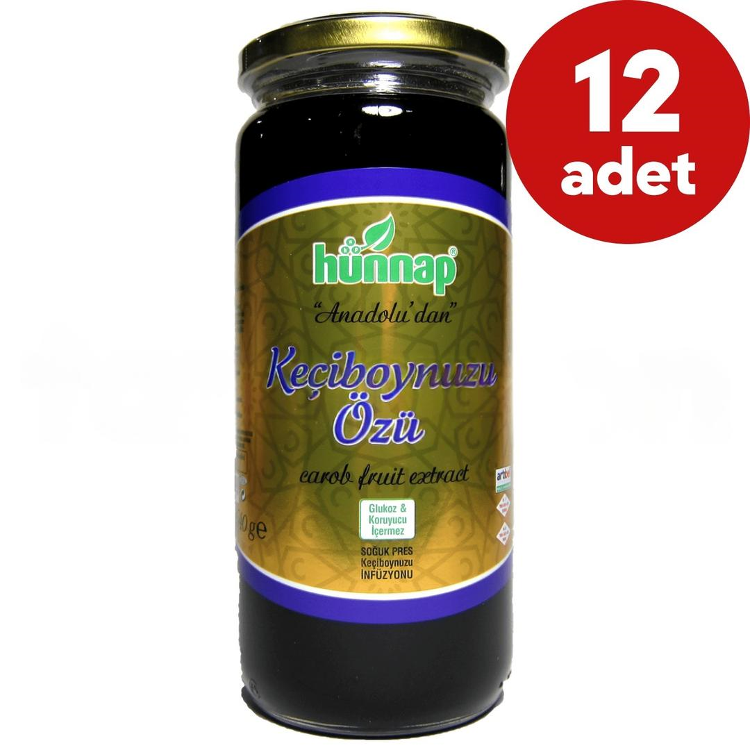 Hünnap Keçiboynuzu Özü ve Vitamin İçeren Takviye Edici Gıda 640 gr - 12 Adet