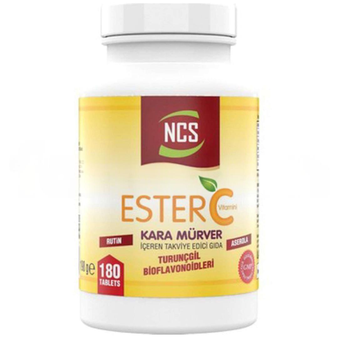 NCS Ester C Kara Mürver Rutin Aserola 180 Tablet