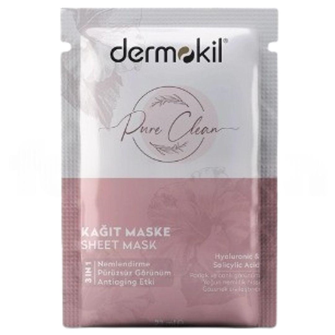 Dermokil Kağıt Maske Pure Clean 3 İn 1
