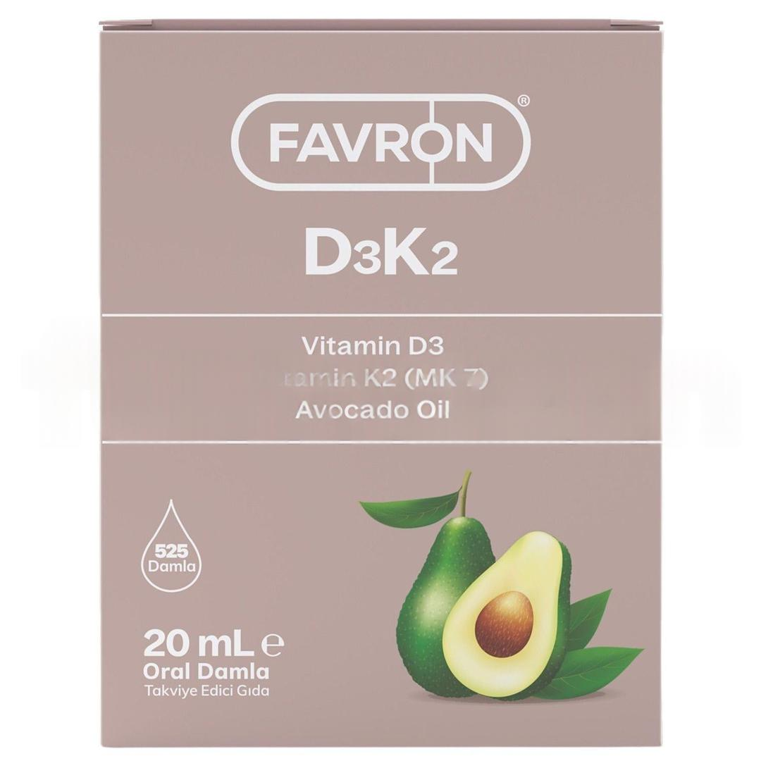 Favron D3K2 Damla 20 ml