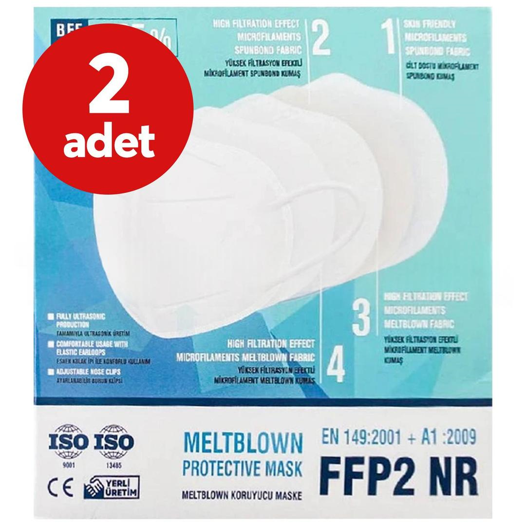 E-Sante Tekli Paketlenmiş N95 Maske FFP2 10'lu Kutu - 2 Adet