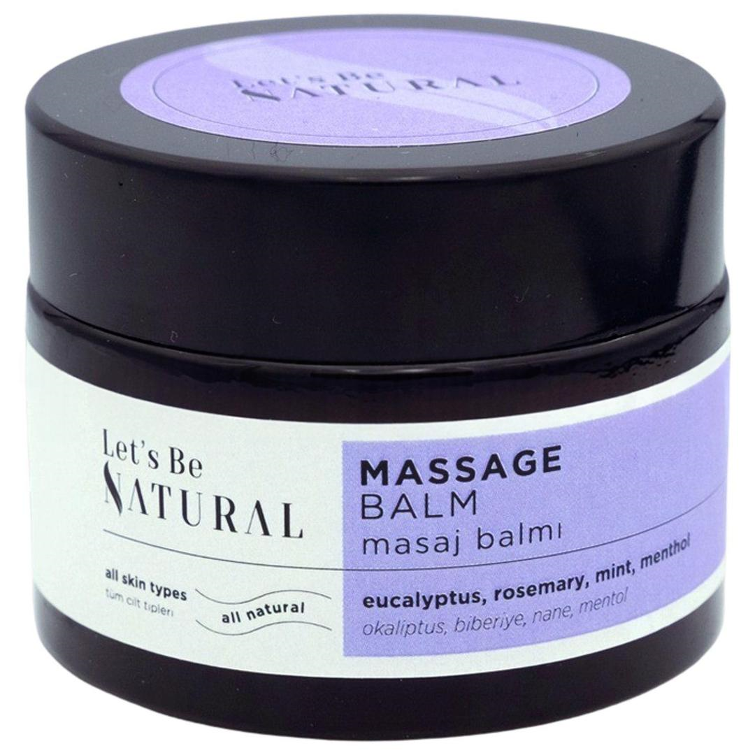 Let's Be Natural Masaj Balmı Mentol İçeren Rahatlatıcı Etkili Masaj Kremi 50 ml