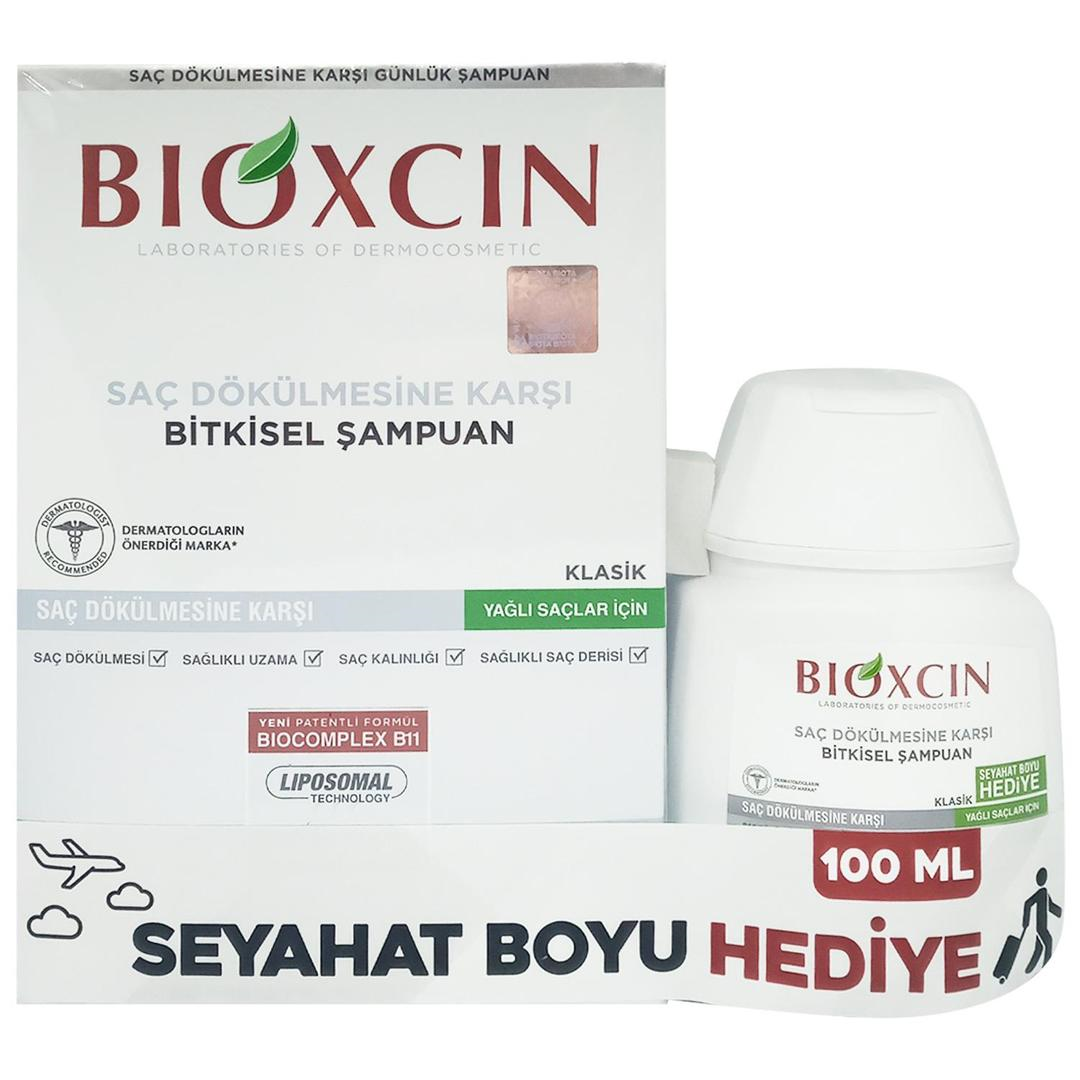 Bioxcin Genesis Şampuan Yağlı Saçlar 300 ml + Seyahat Boyu 100 ml Hediyeli