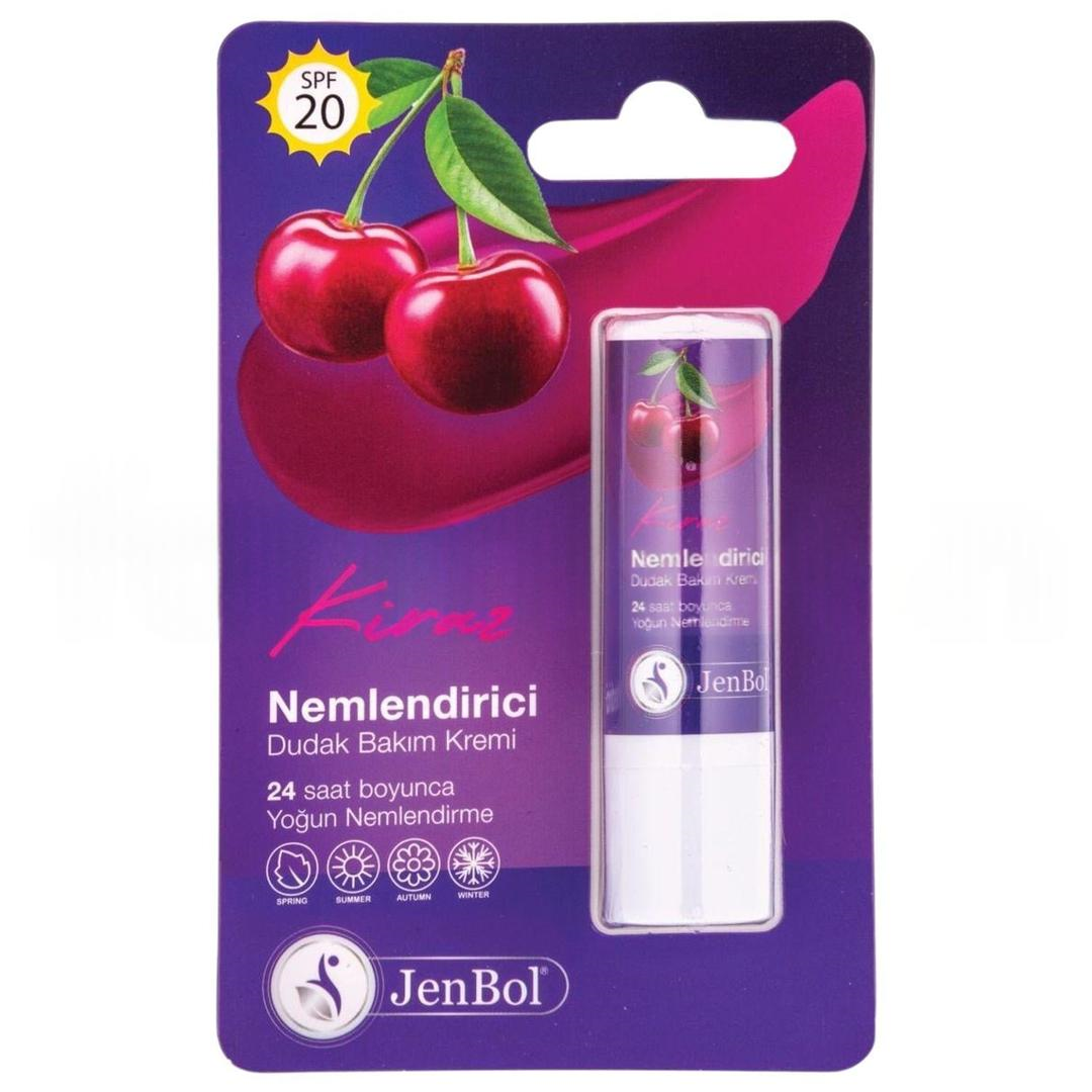 Jenbol Lip Balm Nemlendirici Dudak Bakım Kremi Kiraz SPF20 5 gr