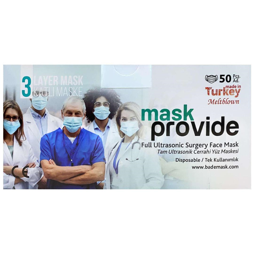 Provide Mask 3 Katlı Meltblown Cerrahi Maske Telli 50'li (ÜTS Kayıtlı)