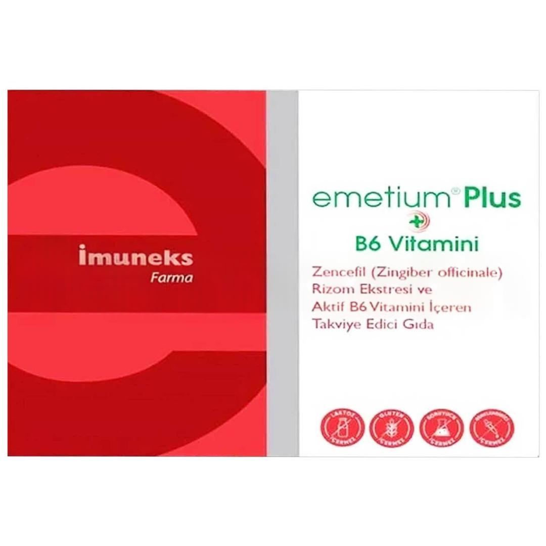 İmuneks Farma Emetium Plus 20 Tablet