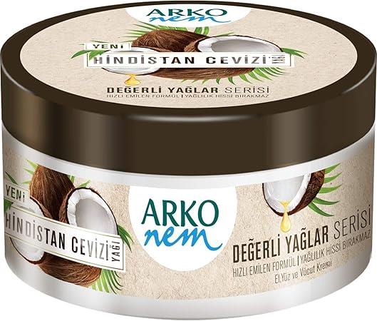 Arko Nem Değerli Yağlar Hindistan Cevizi 250 ml Kremi