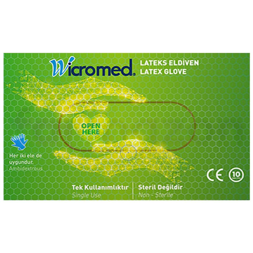 Wicromed Latex Pudralı Eldiven 10'lu Small