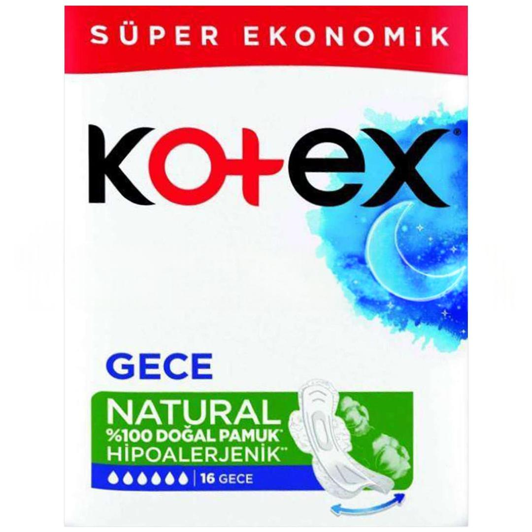 Kotex Natural Ekonomik Gece 16'lı