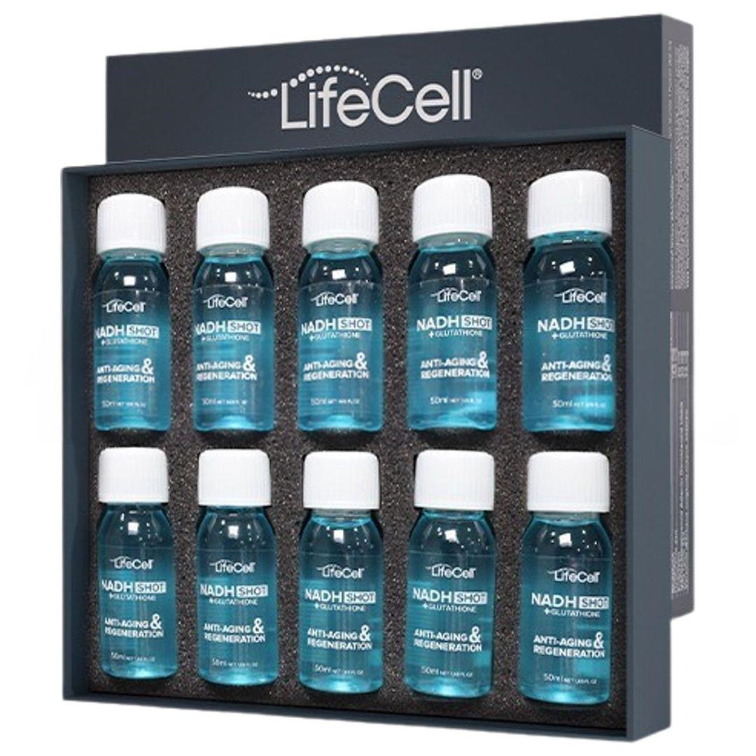 Lifecell Nadh Shot + Glutathione Glutatyon Yaşlanma Karşıtı Takviye Edici Gıda 10'lu Shot