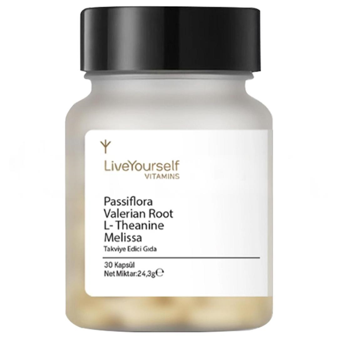 Live Yourself Passiflora Valerian Root L-Theanine Melissa 30 Kapsül