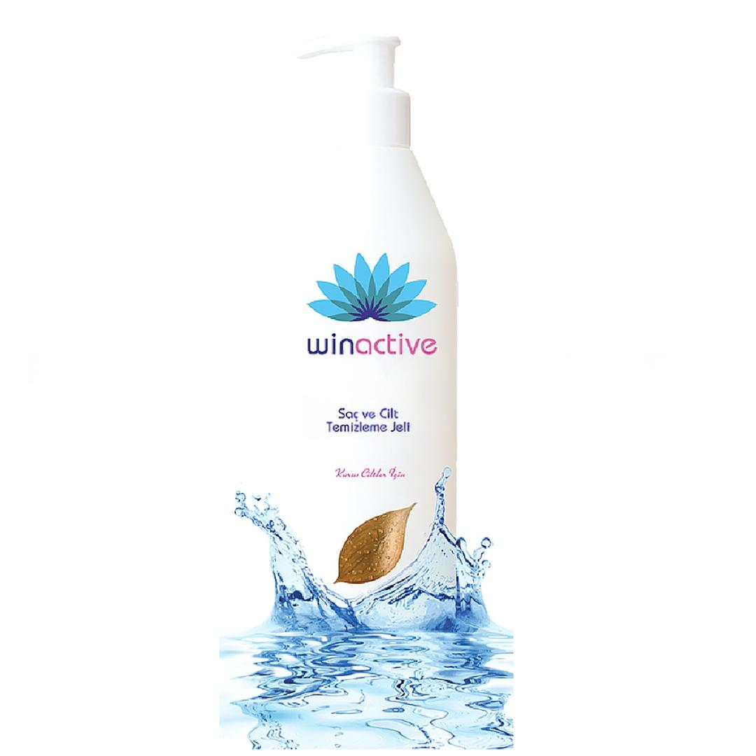 Winactive Saç ve Cilt Temizleme Jeli Kuru Ciltler için 250 gr