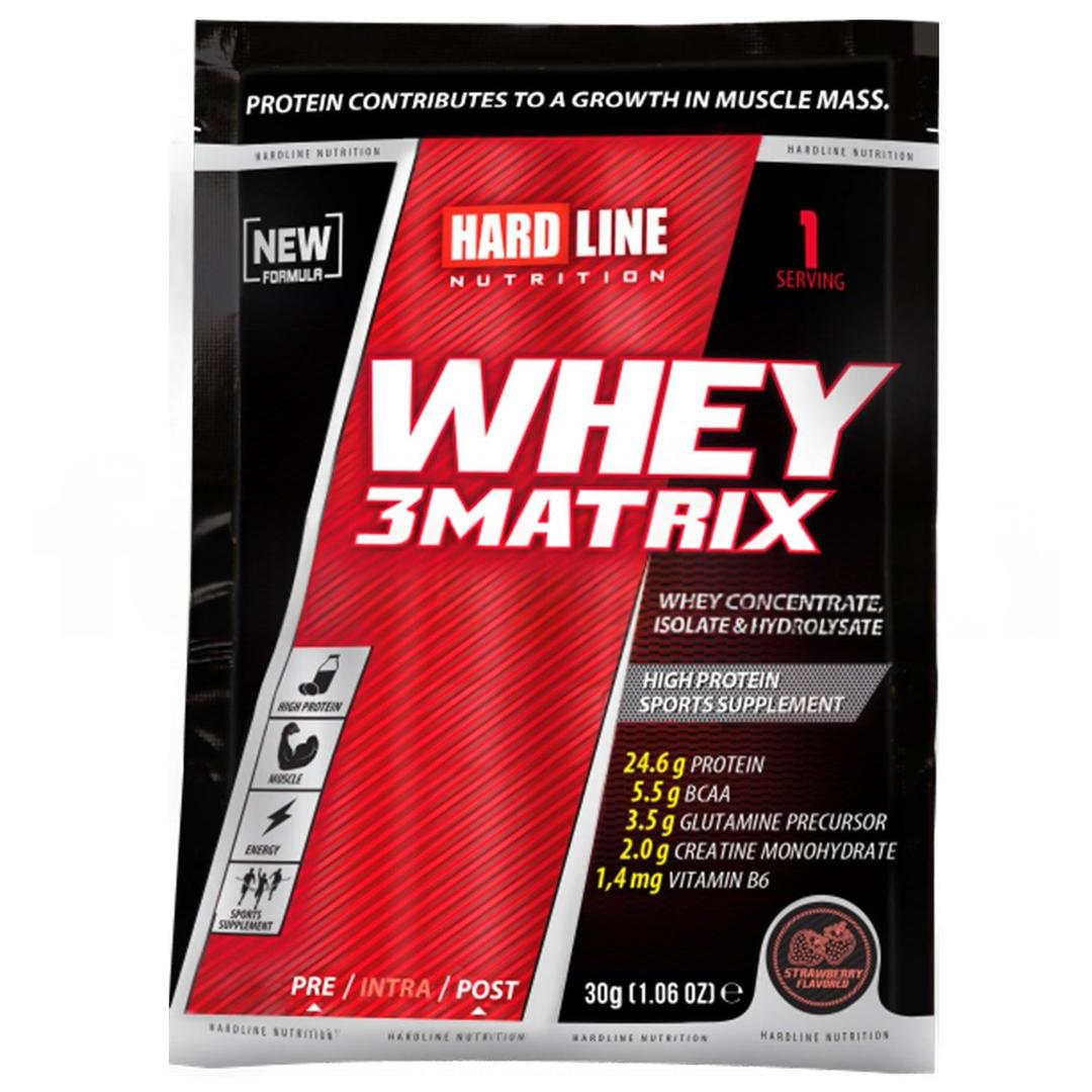 Hardline Whey 3 Matrix Çilek 30 gr - 26 Adet