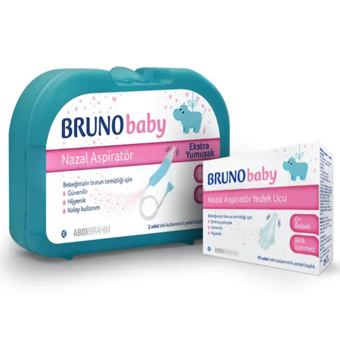 Bruno Baby Nazal Aspiratör + 10'lu Yedek Uç Hediyeli