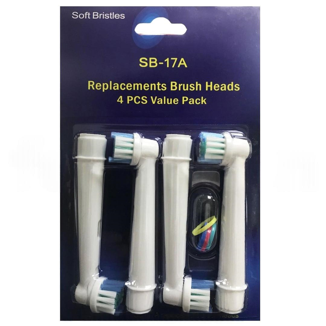 Müjgan Şarjlı Diş Fırçası Başlığı 4'lü Yedek - Oral-B Uyumlu Sb-17A