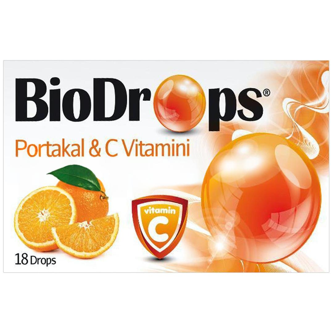 Biodrops Portakal C Vitamini Pastil 18'li