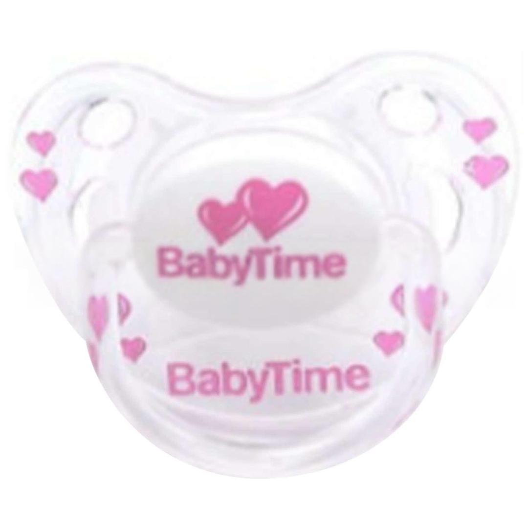 Baby Time BT136-3 Silikon Damaklı Koruma Kapaklı Desenli Emzik