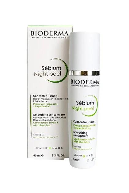 Bioderma Sebium Night Peel 40 ml Karma-Yağlı Ciltler İçin Yüz Bakım Serumu