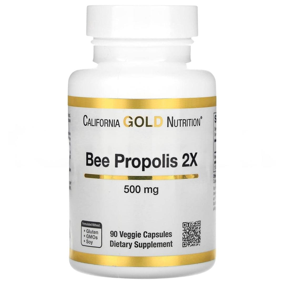 California Gold Nutrition Bee Propolis 2X 500 mg 90 Veggie Capsules - İthal