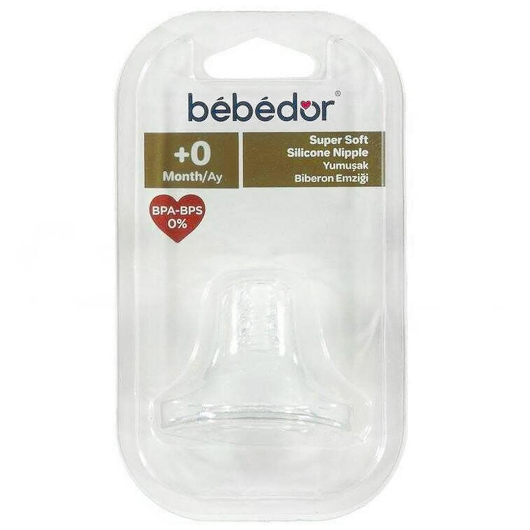 Bebedor Geniş Ağız Silikon Biberon Emziği Yavaş Akış +0 Ay