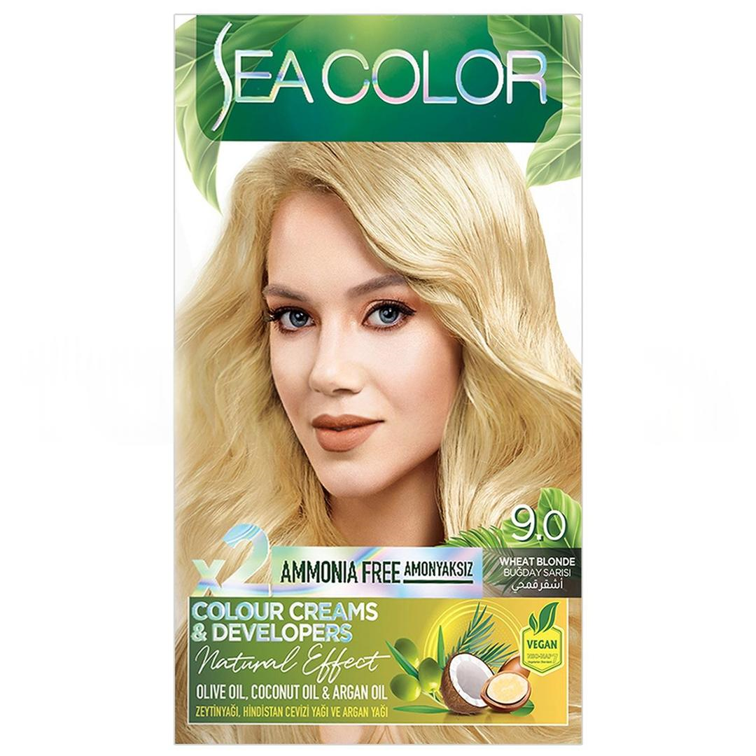 Sea Color Saç Boyası Natural Kit Buğday Sarısı 9.0