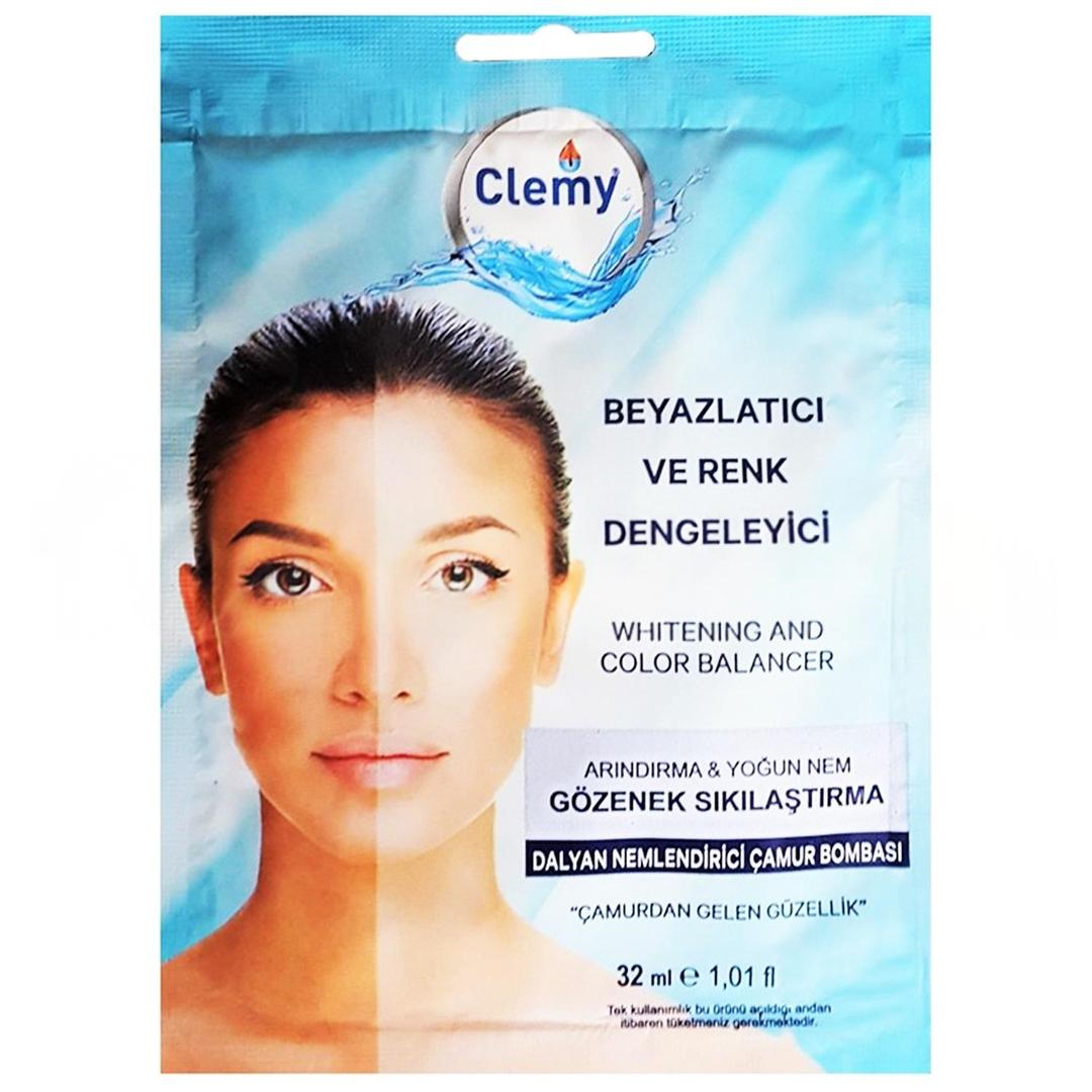 Clemy Dalyan Çamuru Beyazlatıcı ve Renk Dengeleyici 32 ml