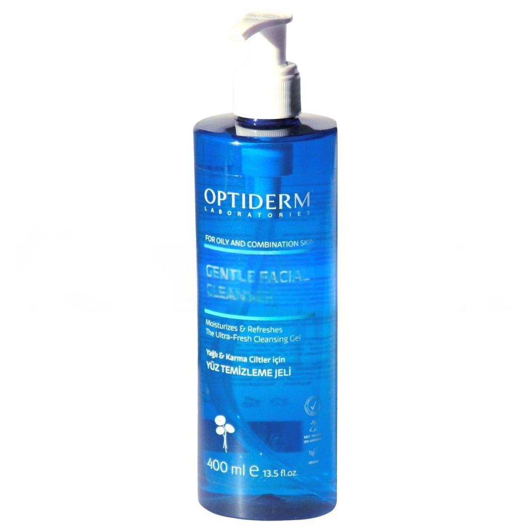 Optiderm Cilt Temizleme Jeli Yağlı ve Karma Ciltler İçin Yüz Temizleme Jeli 400 ml