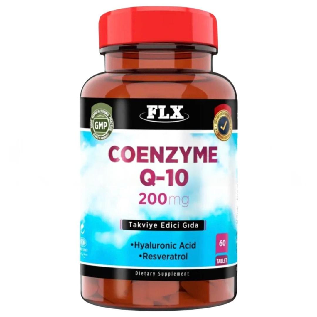 FLX Coenzyme Q10 200 mg Hyaluronik Asit Resveratrol 60 Tablet
