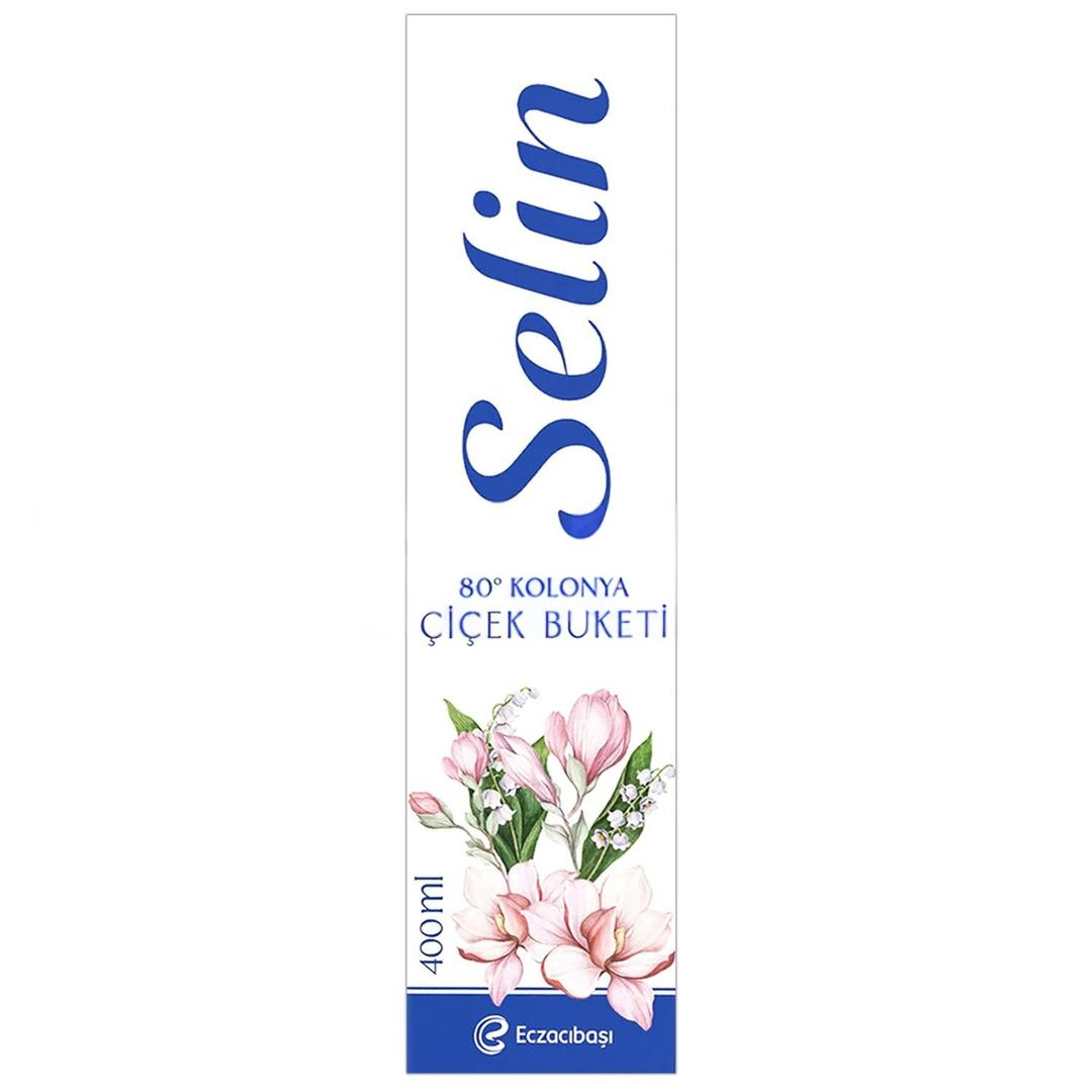 Selin PVC Şişe Kolonya Çiçek Buketi 400 ml