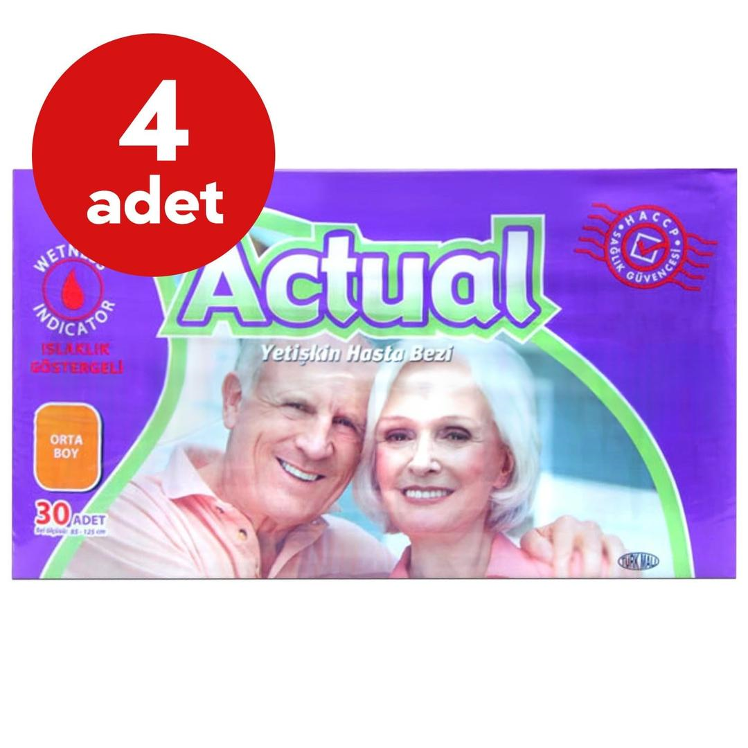 Actual Hasta Altı Bezi Orta Boy 30'lu - 4 Adet
