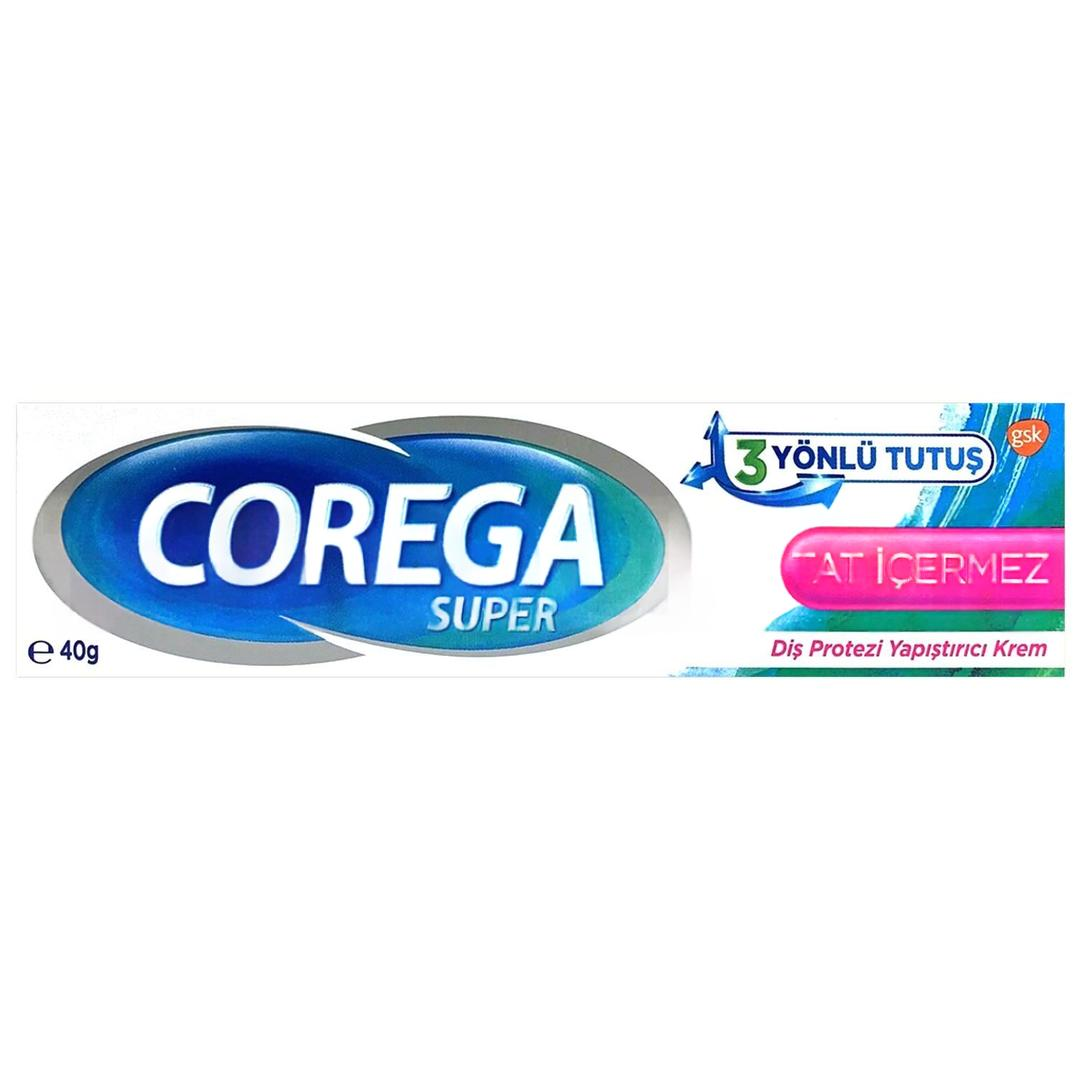 Corega Süper Diş Protezi Yapıştırıcı Tat İçermez Krem 40 gr - Eski Ambalaj