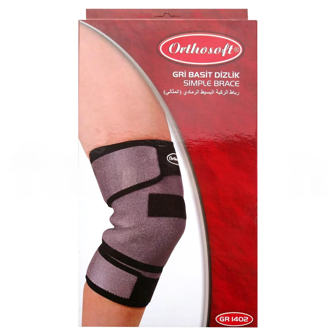 Orthosoft GR 1402 Gri Basit Dizlik - Bedensiz