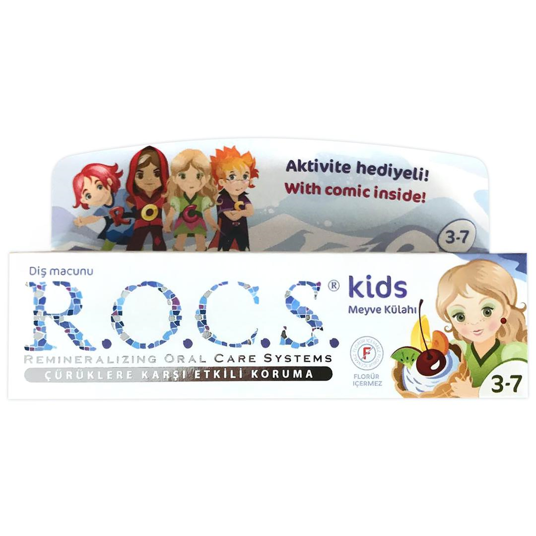 Rocs Kids 3-7 Yaş Meyve Külahı Diş Macunu 35 ml - Eski Ambalaj