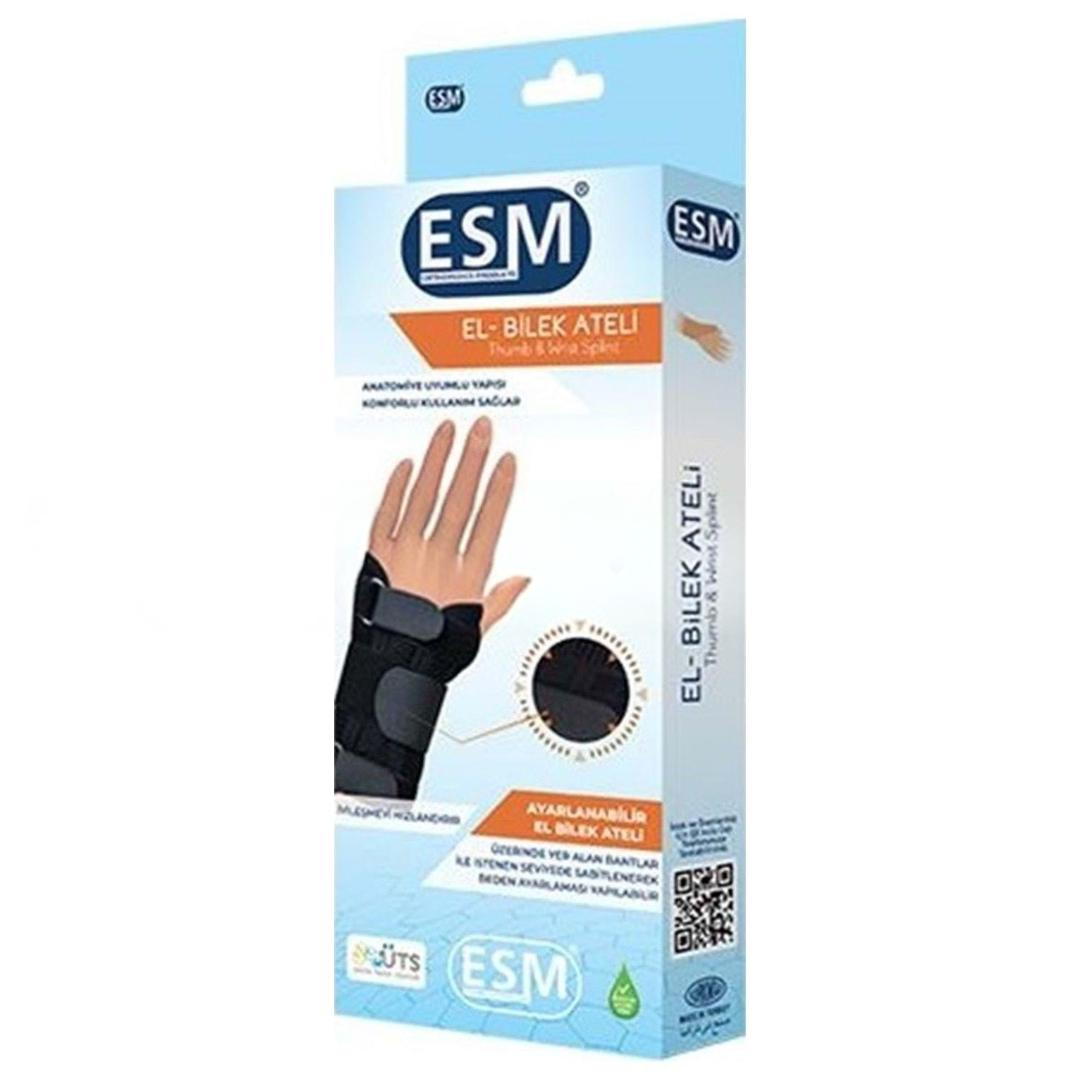 ESM Neopren Başparmak Destekli El Bilek Ateli Çift Taraflı Bedensiz