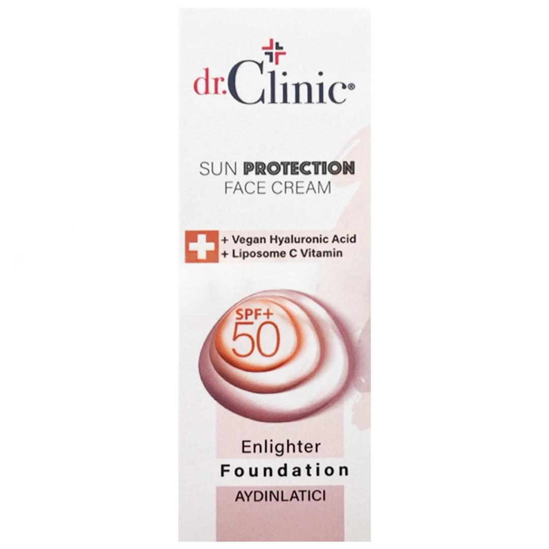 Dr. Clinic Foundation Aydınlatıcı Yüz Kremi SPF+50 50 ml