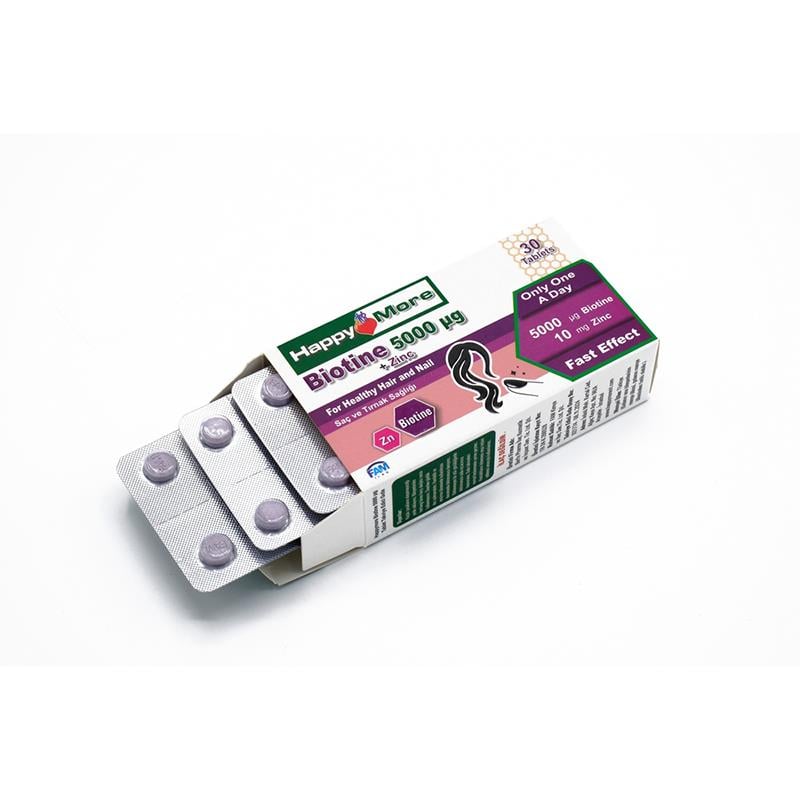 HappyMore Biotin Takviye Edici Gıda 30 Tablet